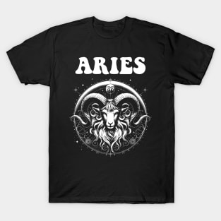 Aries Zodiac Sign March April Birthday Gift T-Shirt